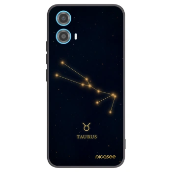 Picasee silikonski črni ovitek za Motorola Moto G34 5G - TAURUS