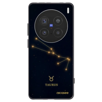Picasee silikonski črni ovitek za Vivo X200 Pro - TAURUS