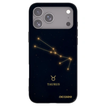 Picasee silikonski črni ovitek za Apple iPhone 17 Pro Max - TAURUS