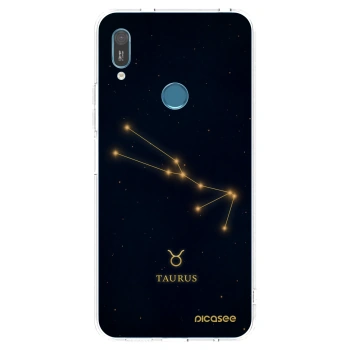 Picasee silikonski prozorni ovitek za Huawei Y6 2019 - TAURUS