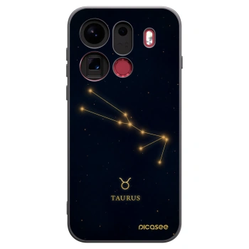 Picasee silikonski črni ovitek za OPPO Find X9 Pro - TAURUS