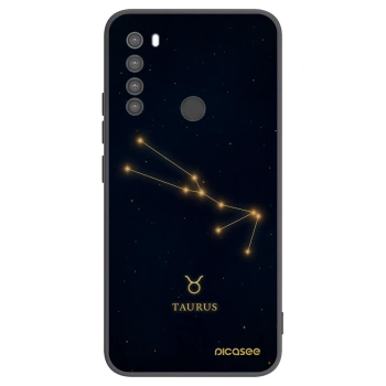 Picasee silikonski črni ovitek za Xiaomi Redmi Note 8 - TAURUS