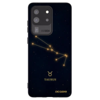 Picasee silikonski črni ovitek za Samsung Galaxy S20 Ultra 5G G988F - TAURUS