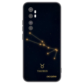 Picasee silikonski črni ovitek za Xiaomi Mi Note 10 Lite - TAURUS