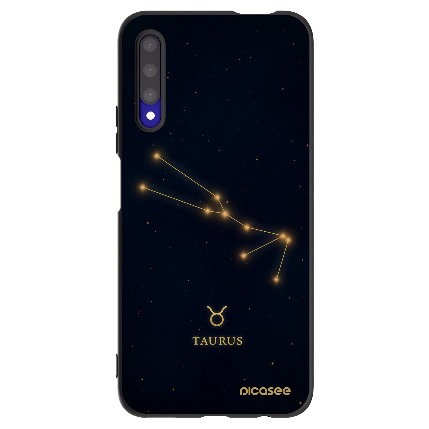 Picasee silikonski črni ovitek za Honor 9X Pro - TAURUS