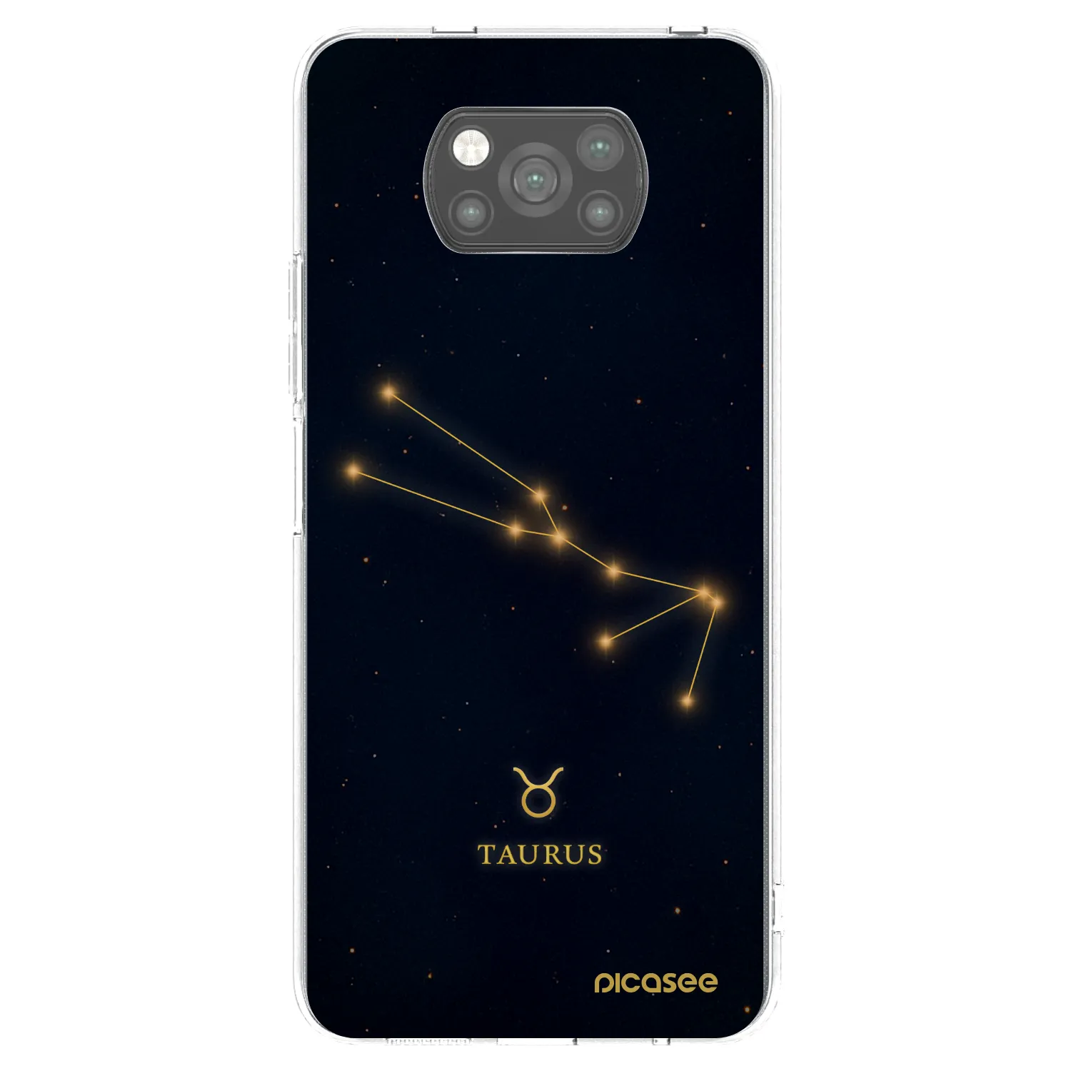 Picasee silikonski črni ovitek za Xiaomi Poco X3 - TAURUS