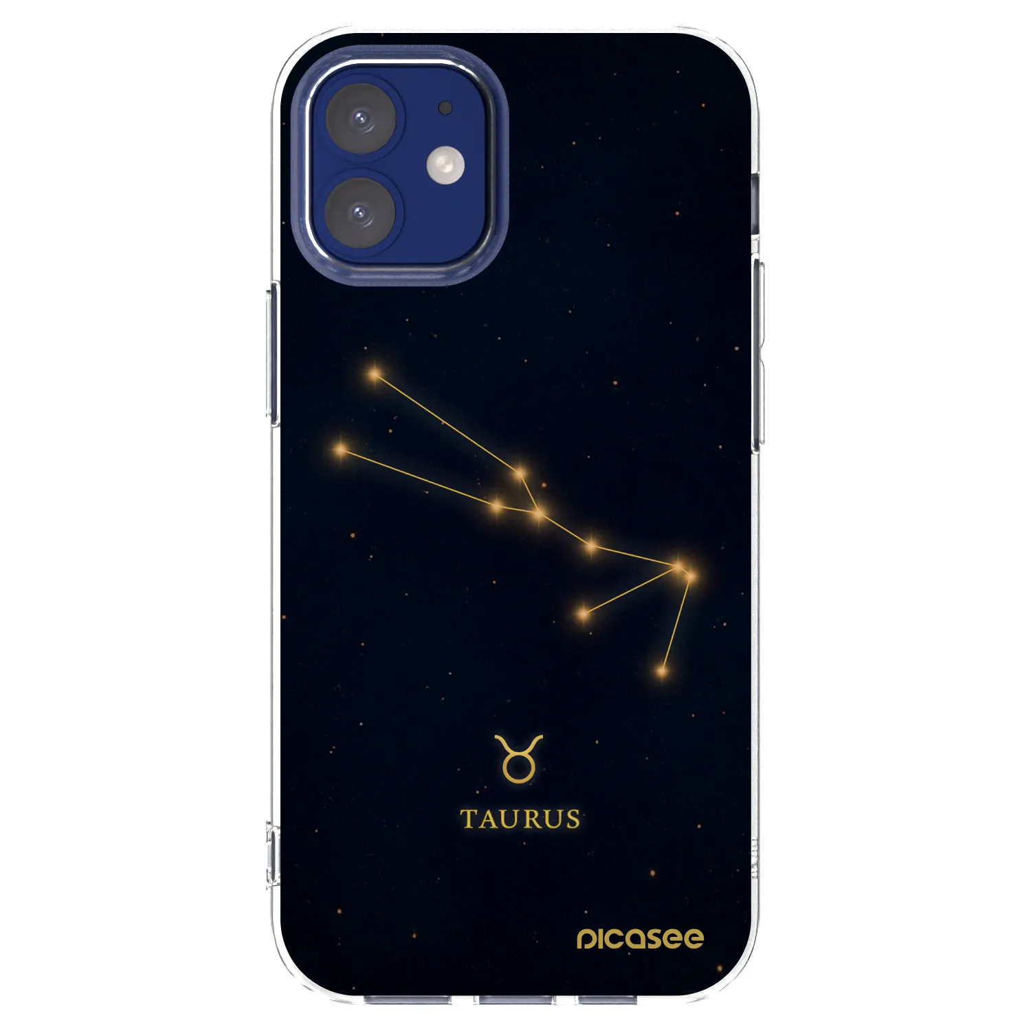 Picasee silikonski prozorni ovitek za Apple iPhone 12 mini - TAURUS
