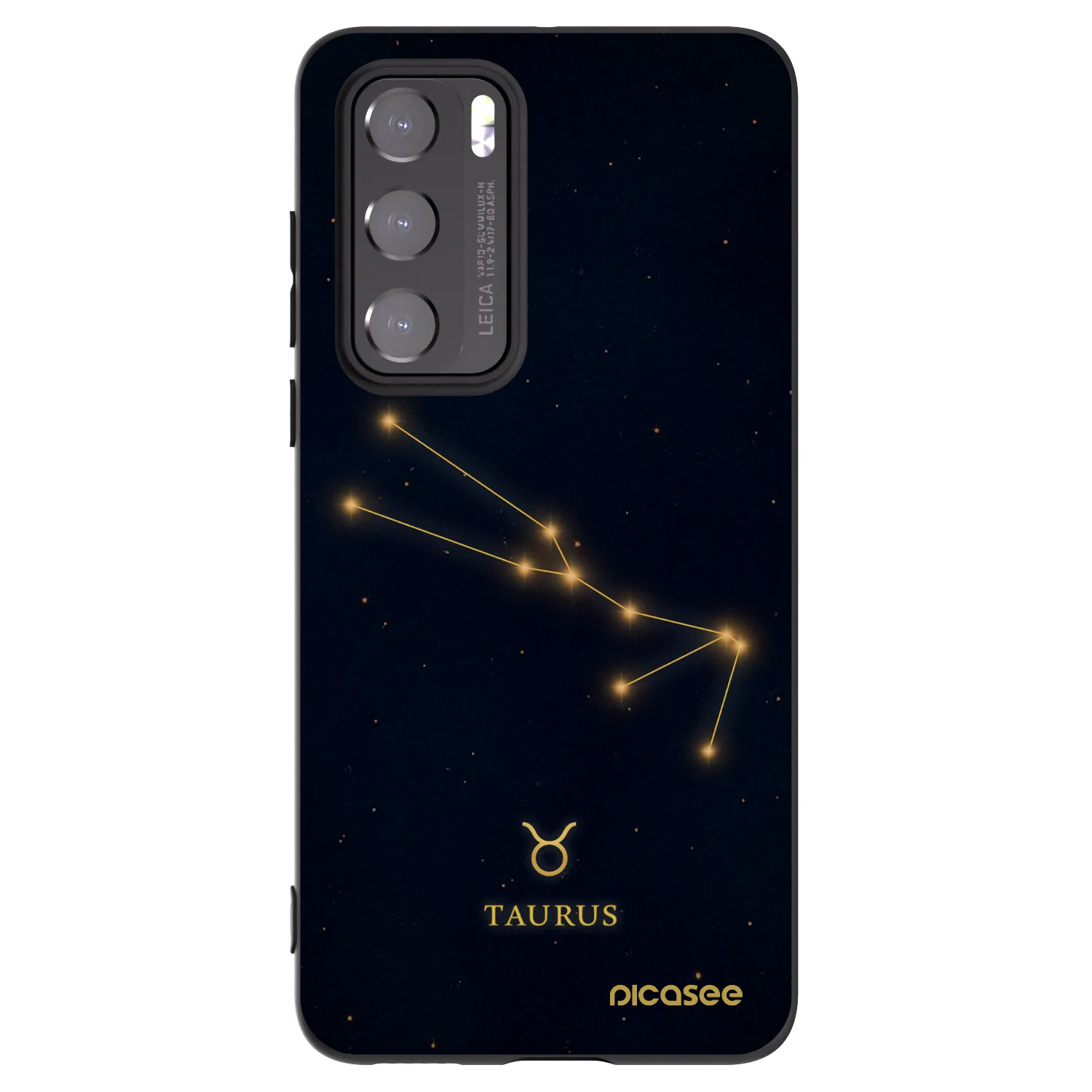 Picasee silikonski črni ovitek za Huawei P40 - TAURUS