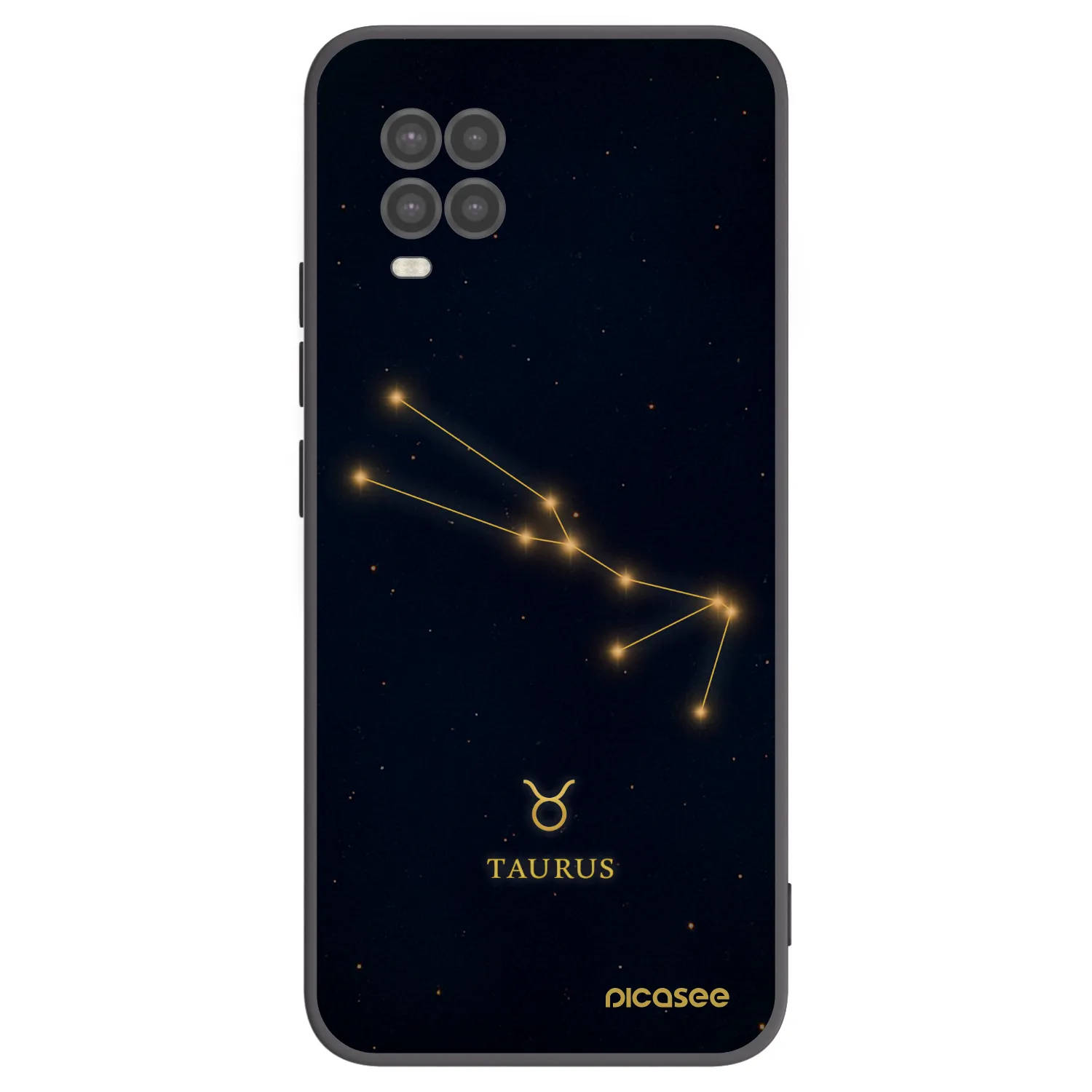 Picasee silikonski črni ovitek za Xiaomi Mi 10 Lite - TAURUS