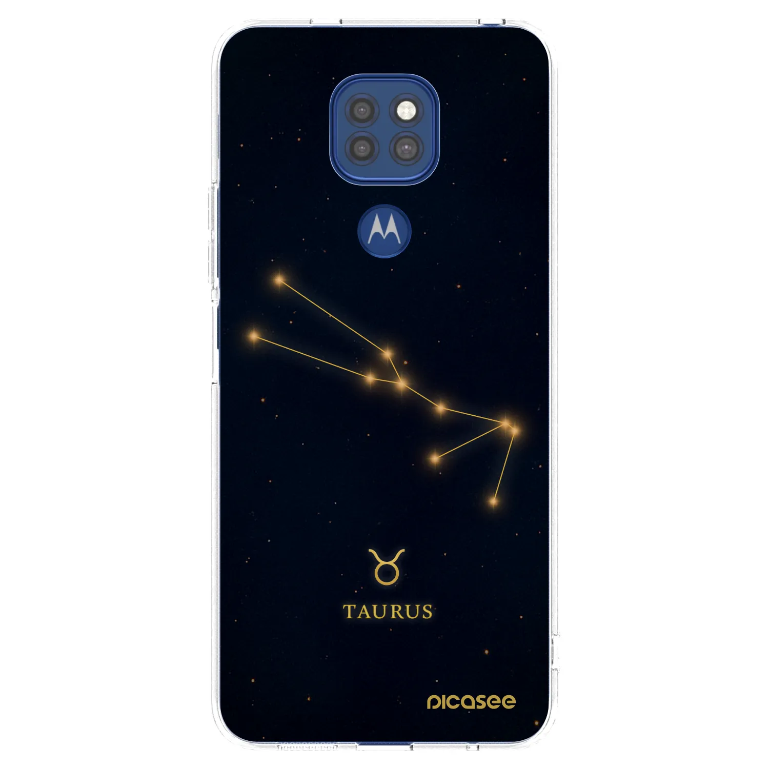 Picasee silikonski prozorni ovitek za Motorola Moto G9 Play - TAURUS