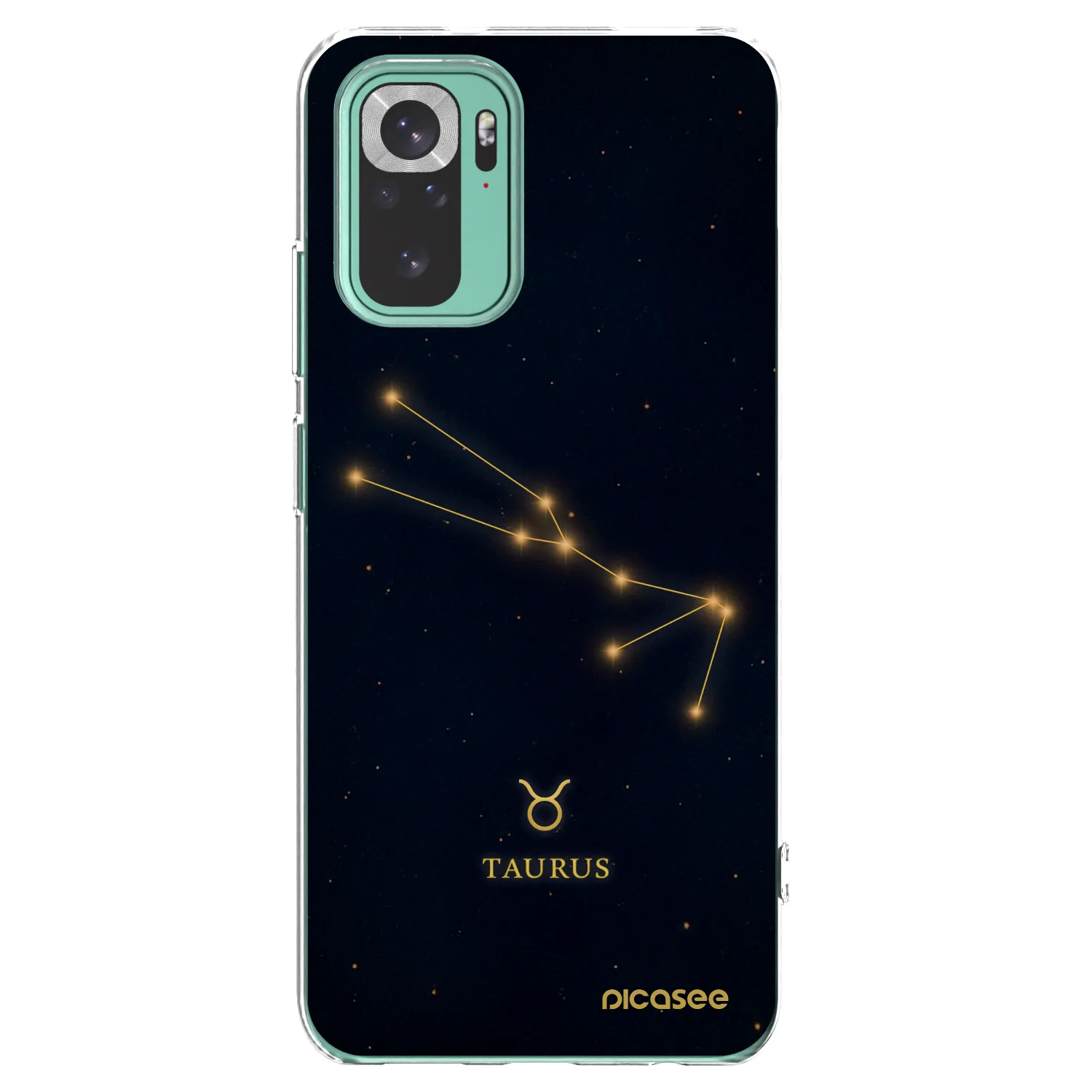 Picasee silikonski prozorni ovitek za Xiaomi Redmi Note 10 Pro - TAURUS