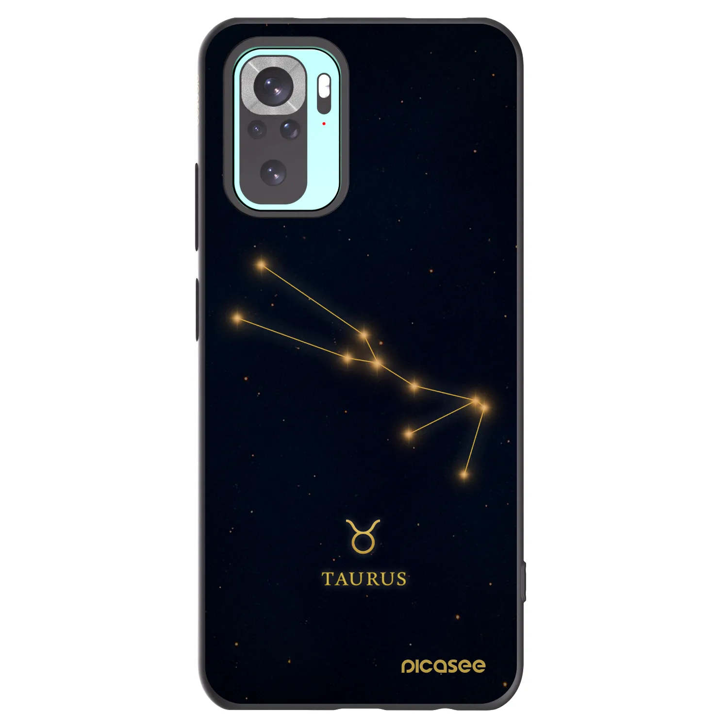 Picasee silikonski črni ovitek za Xiaomi Redmi Note 10 Pro - TAURUS