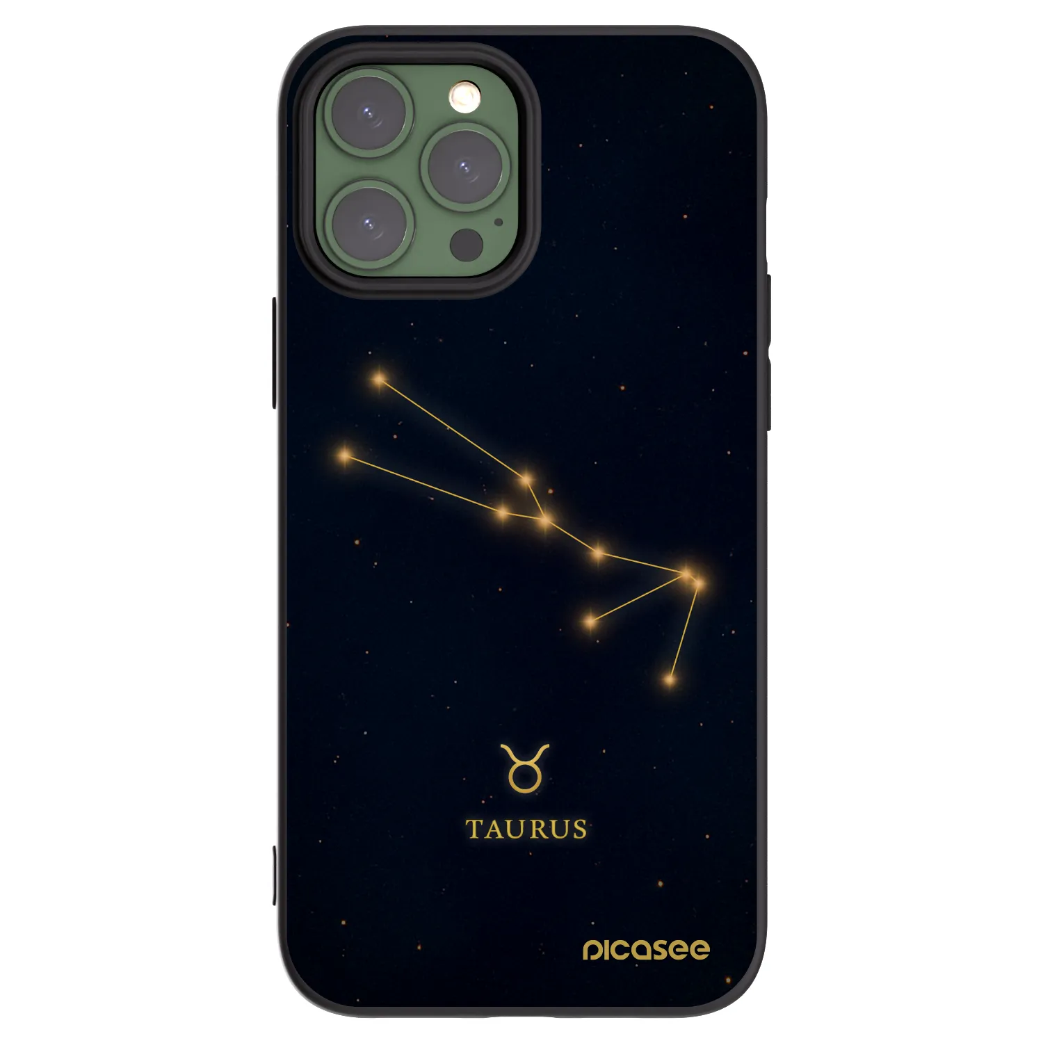 Picasee silikonski črni ovitek za Apple iPhone 13 Pro Max - TAURUS
