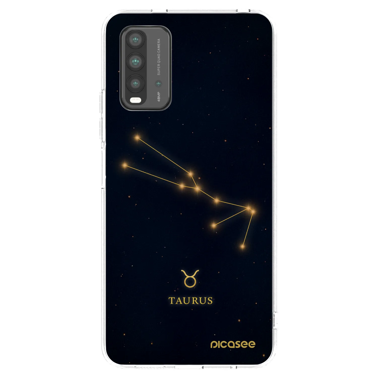 Picasee silikonski črni ovitek za Xiaomi Redmi 9T - TAURUS