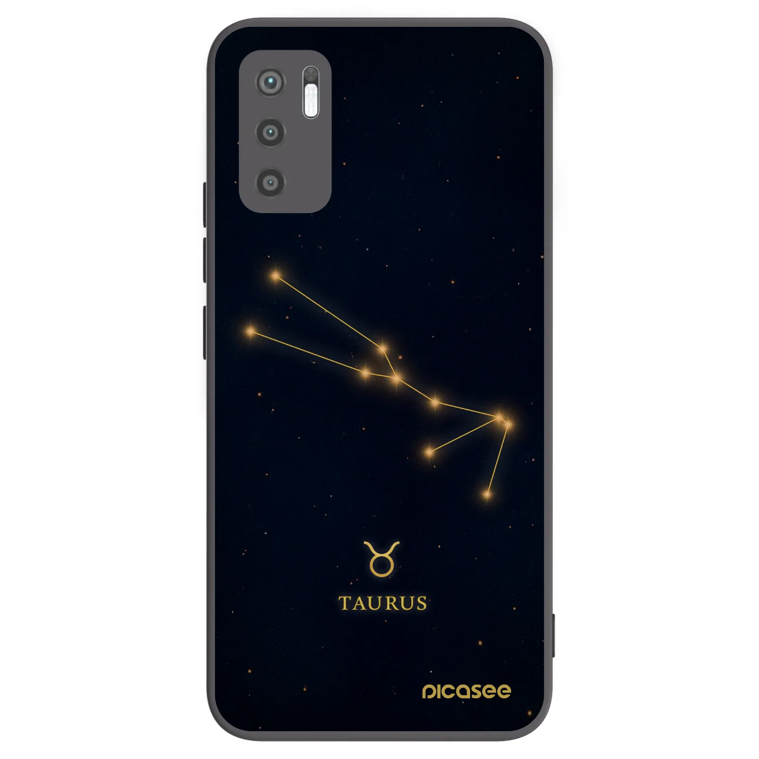 Picasee silikonski črni ovitek za Xiaomi Redmi Note 10 5G - TAURUS