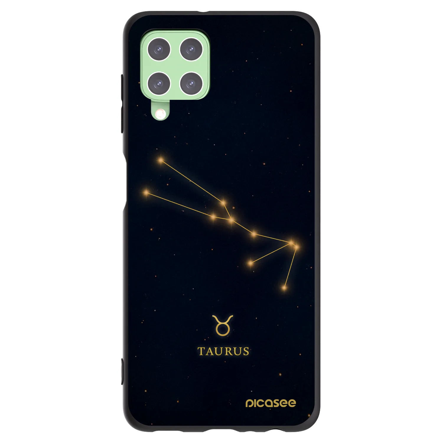 Picasee silikonski črni ovitek za Samsung Galaxy A22 A225F 4G - TAURUS