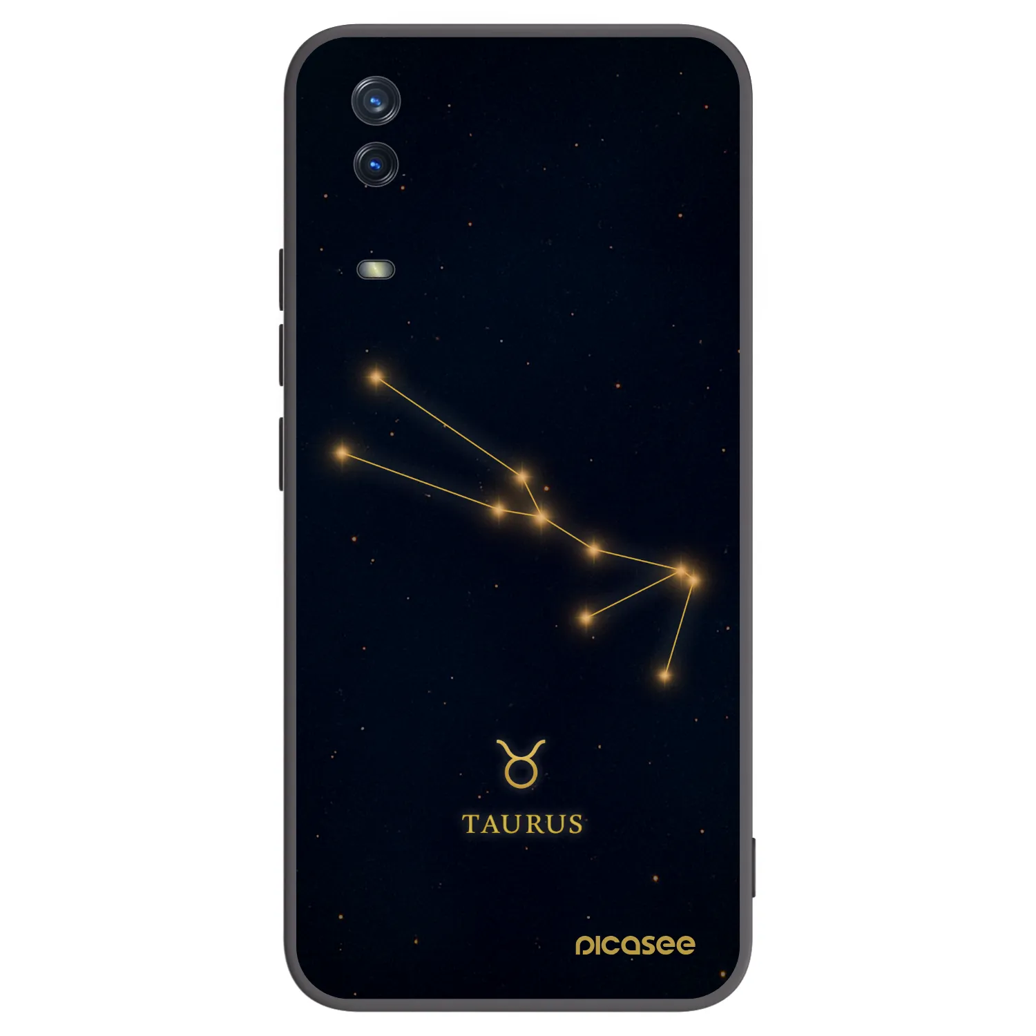 Picasee silikonski črni ovitek za Vivo Y11s - TAURUS