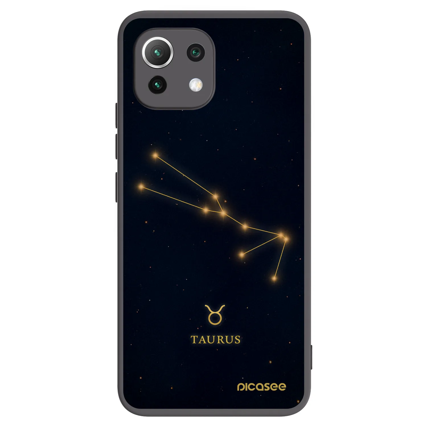 Picasee silikonski črni ovitek za Xiaomi 11 Lite 5G NE - TAURUS