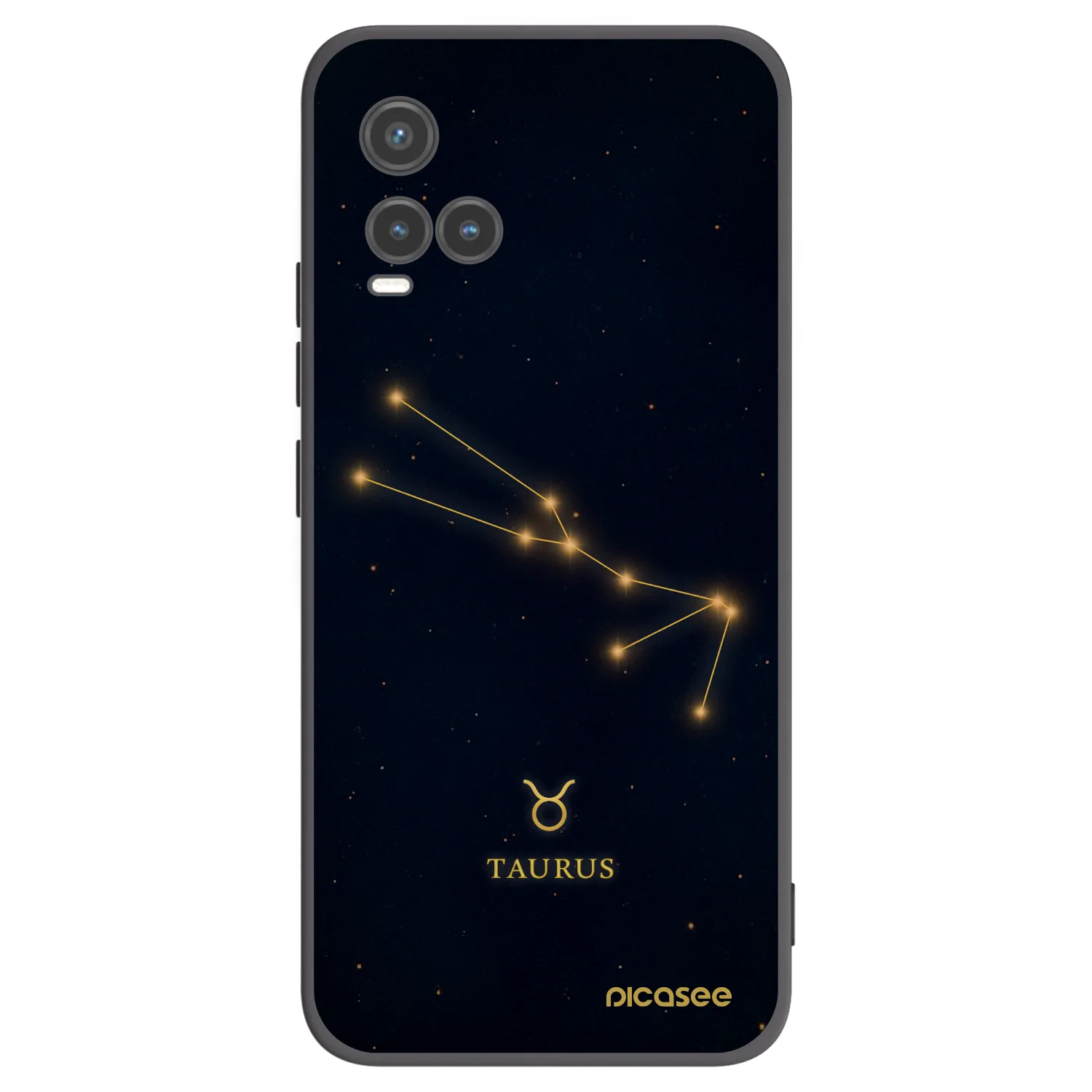 Picasee silikonski črni ovitek za Vivo Y33s - TAURUS