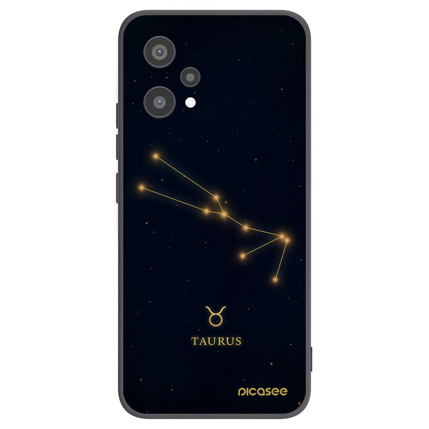 Picasee silikonski črni ovitek za Realme 9 Pro 5G - TAURUS