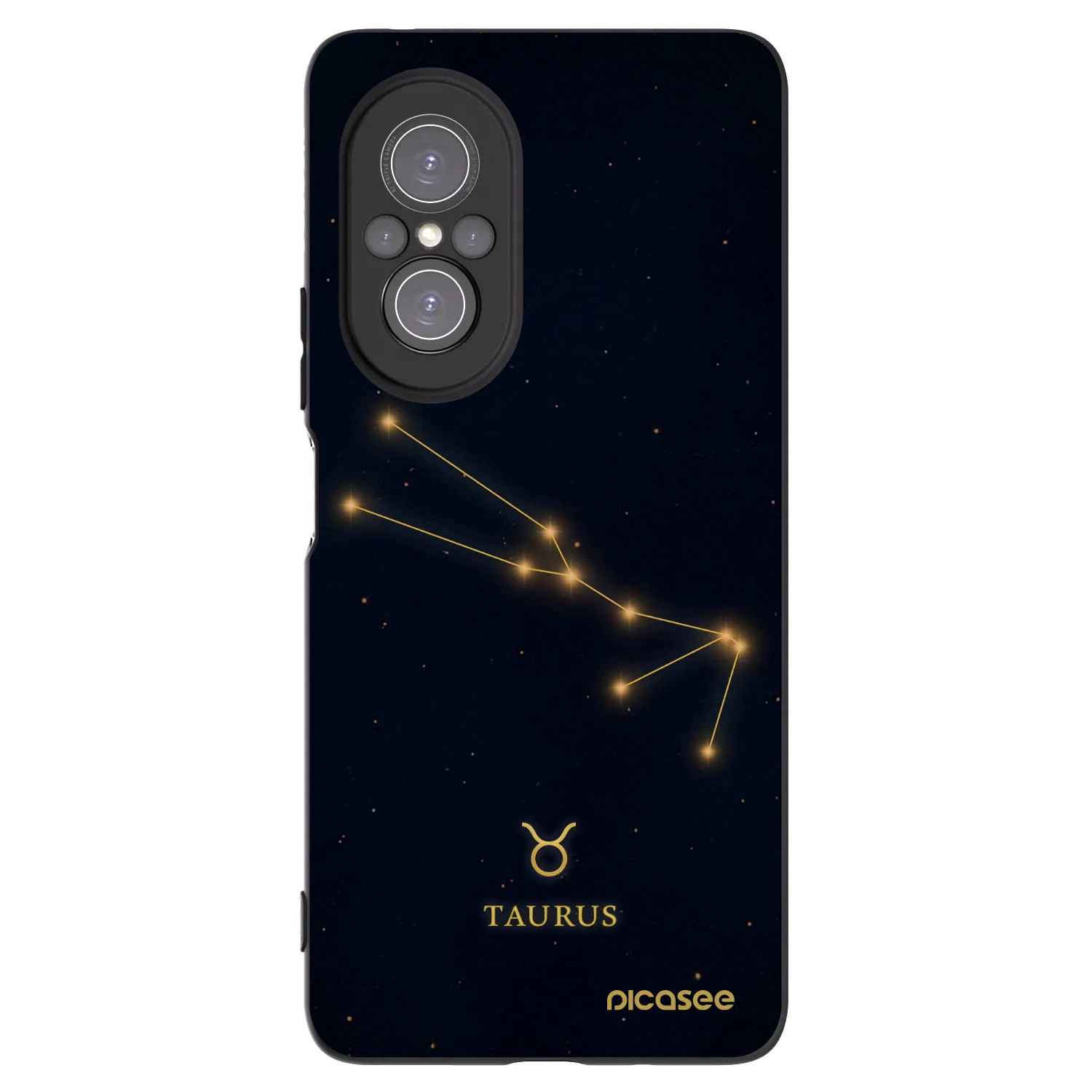 Picasee silikonski črni ovitek za Huawei Nova 9 SE - TAURUS