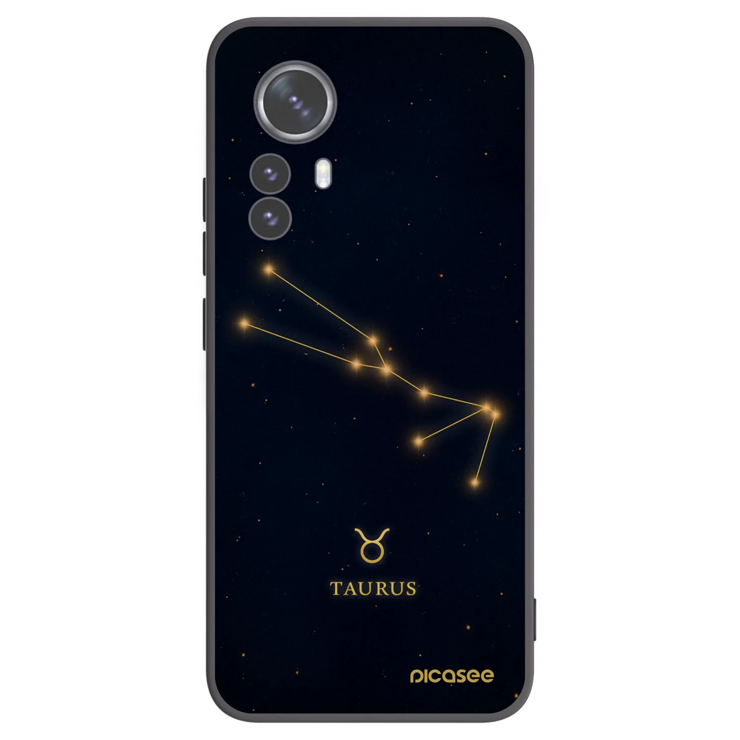Picasee silikonski črni ovitek za Xiaomi 12 Pro - TAURUS
