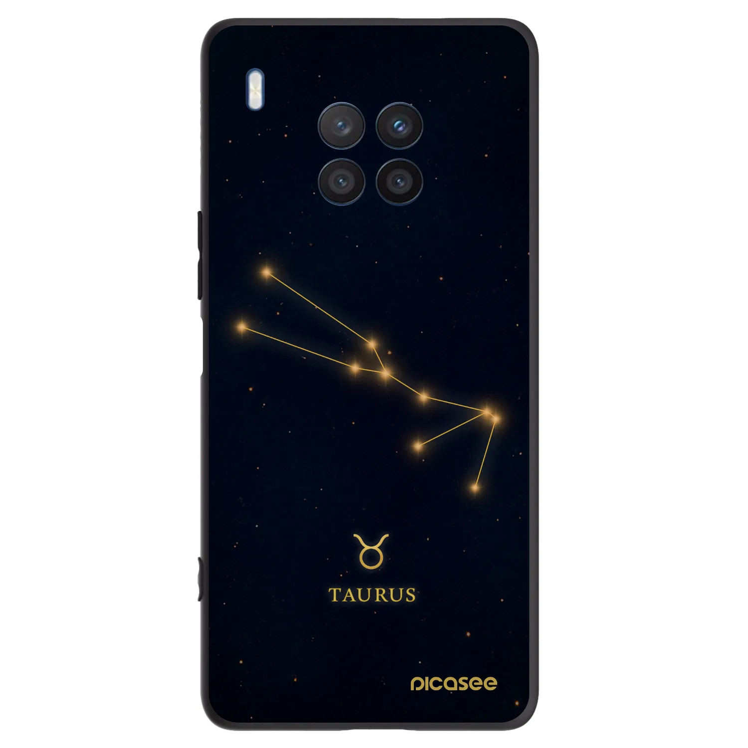Picasee silikonski črni ovitek za Honor 50 Lite - TAURUS