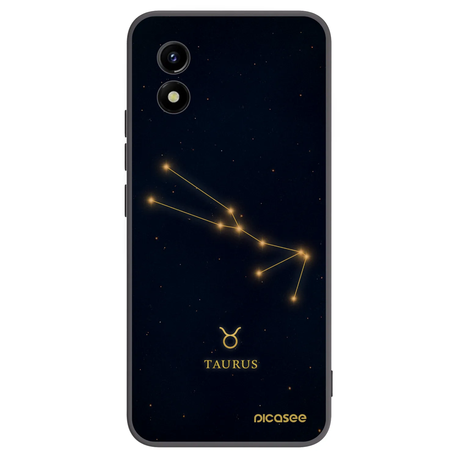 Picasee silikonski črni ovitek za Vivo Y01 - TAURUS