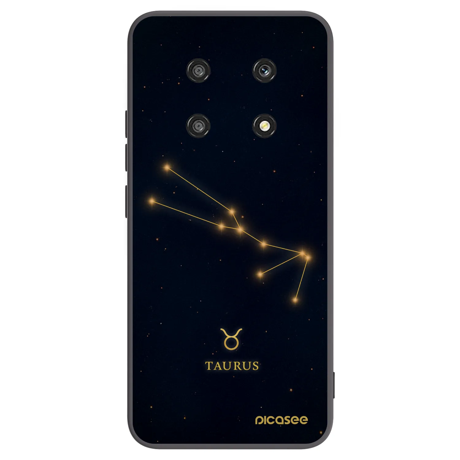 Picasee silikonski črni ovitek za Honor Magic4 Lite 5G - TAURUS