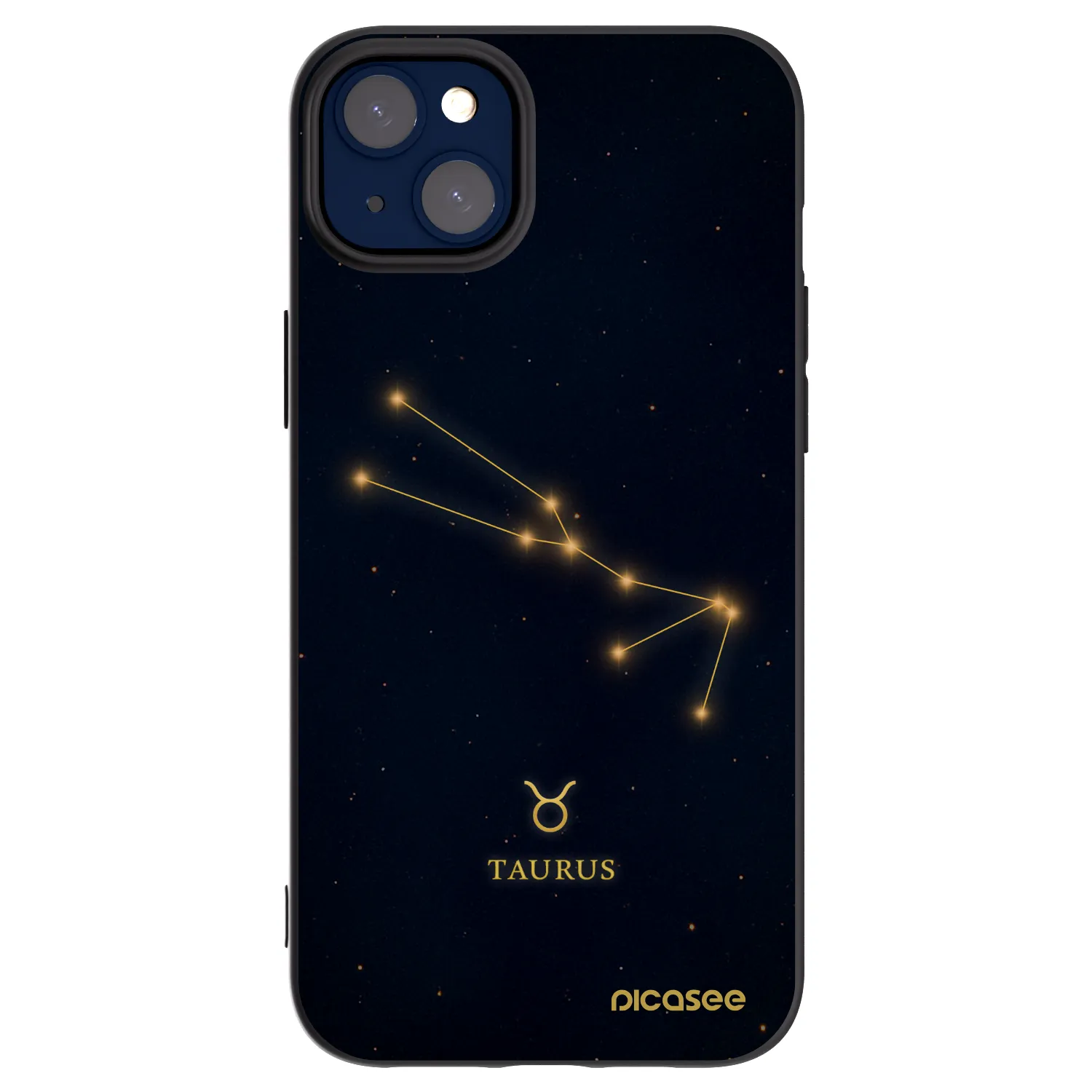 Picasee silikonski črni ovitek za Apple iPhone 14 Plus - TAURUS