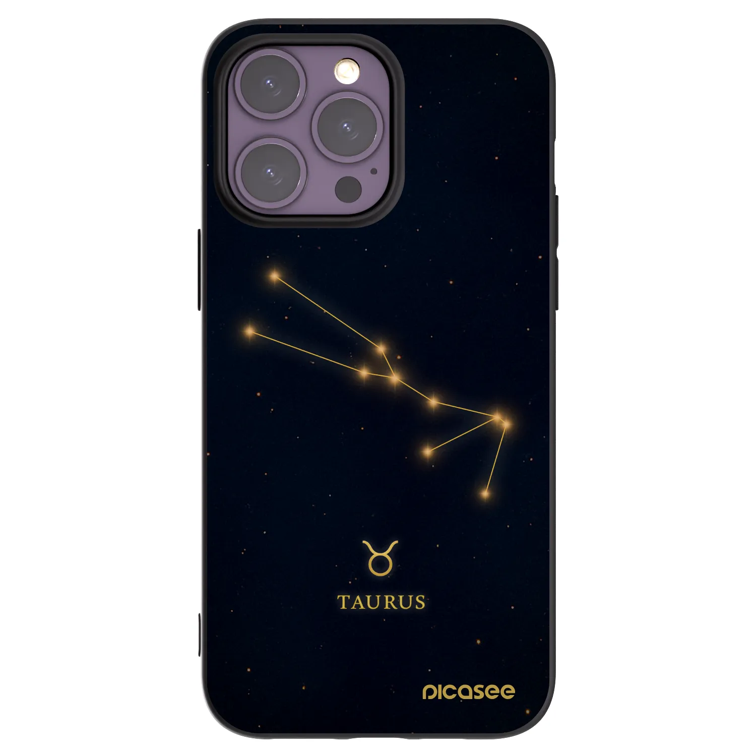 Picasee silikonski črni ovitek za Apple iPhone 14 Pro Max - TAURUS