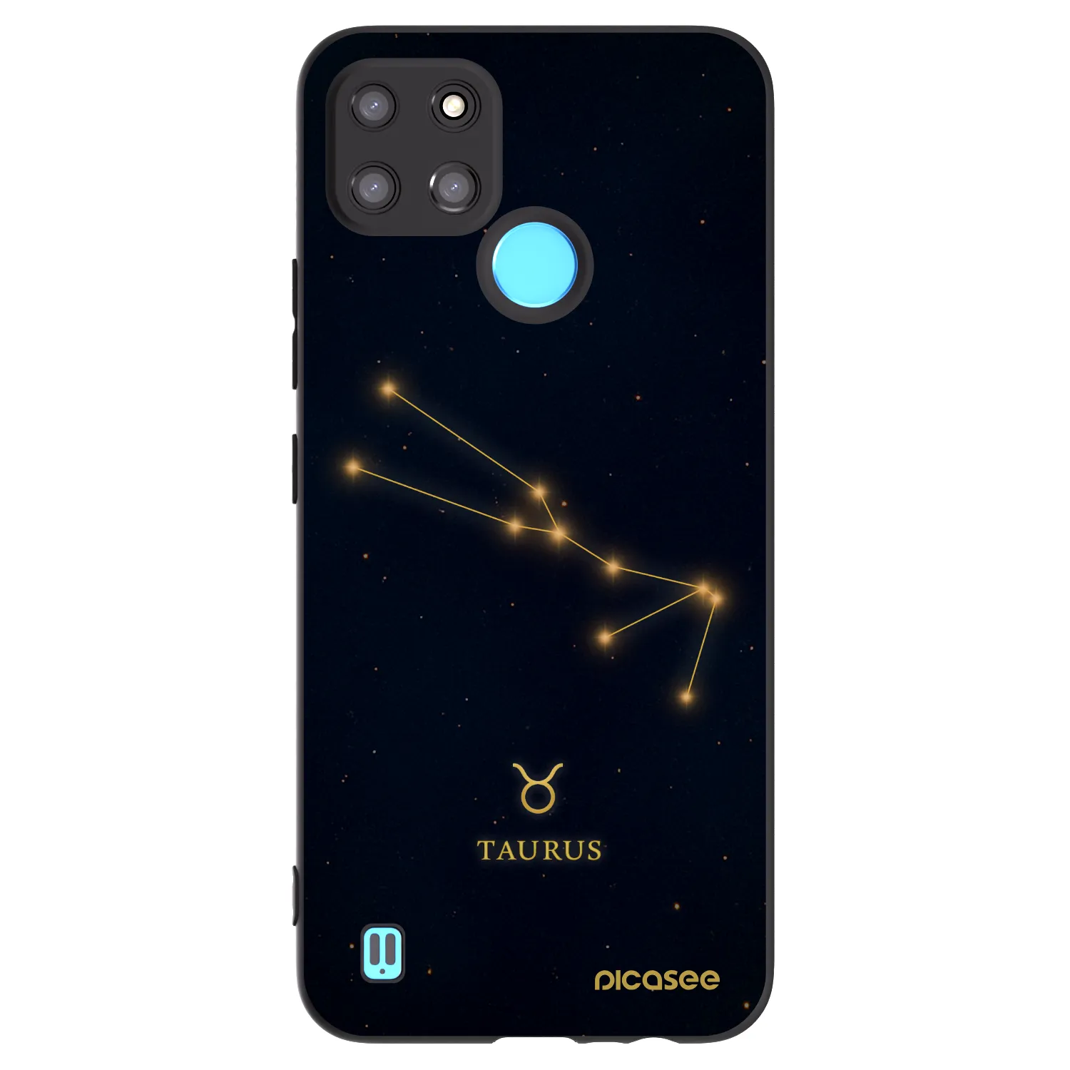 Picasee silikonski črni ovitek za Realme C21Y - TAURUS
