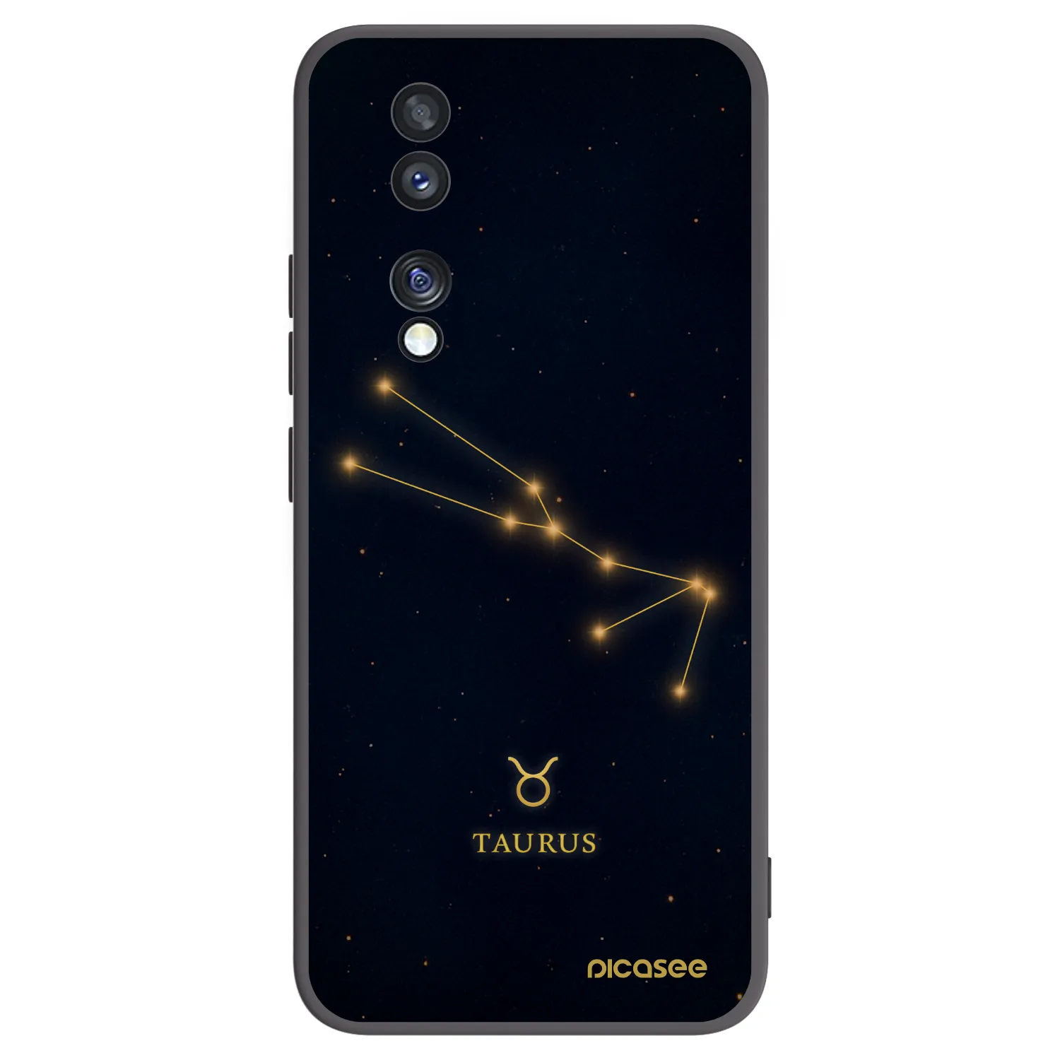 Picasee silikonski črni ovitek za Honor 70 - TAURUS