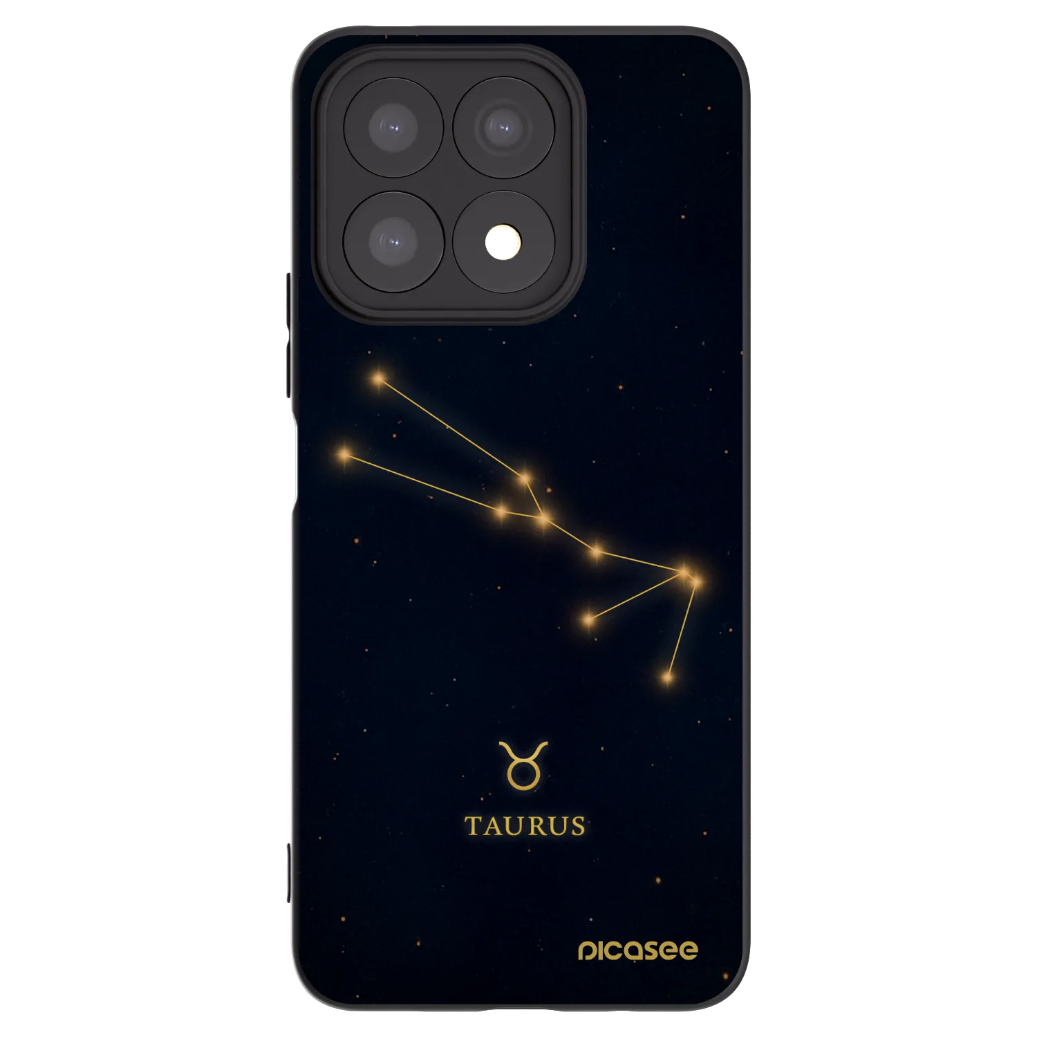 Picasee silikonski črni ovitek za Honor X8a - TAURUS