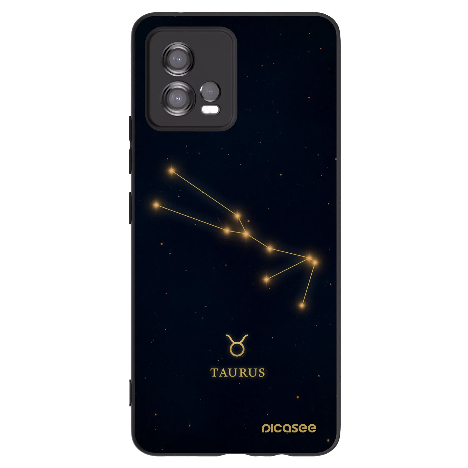 Picasee silikonski črni ovitek za Motorola Moto G72 - TAURUS