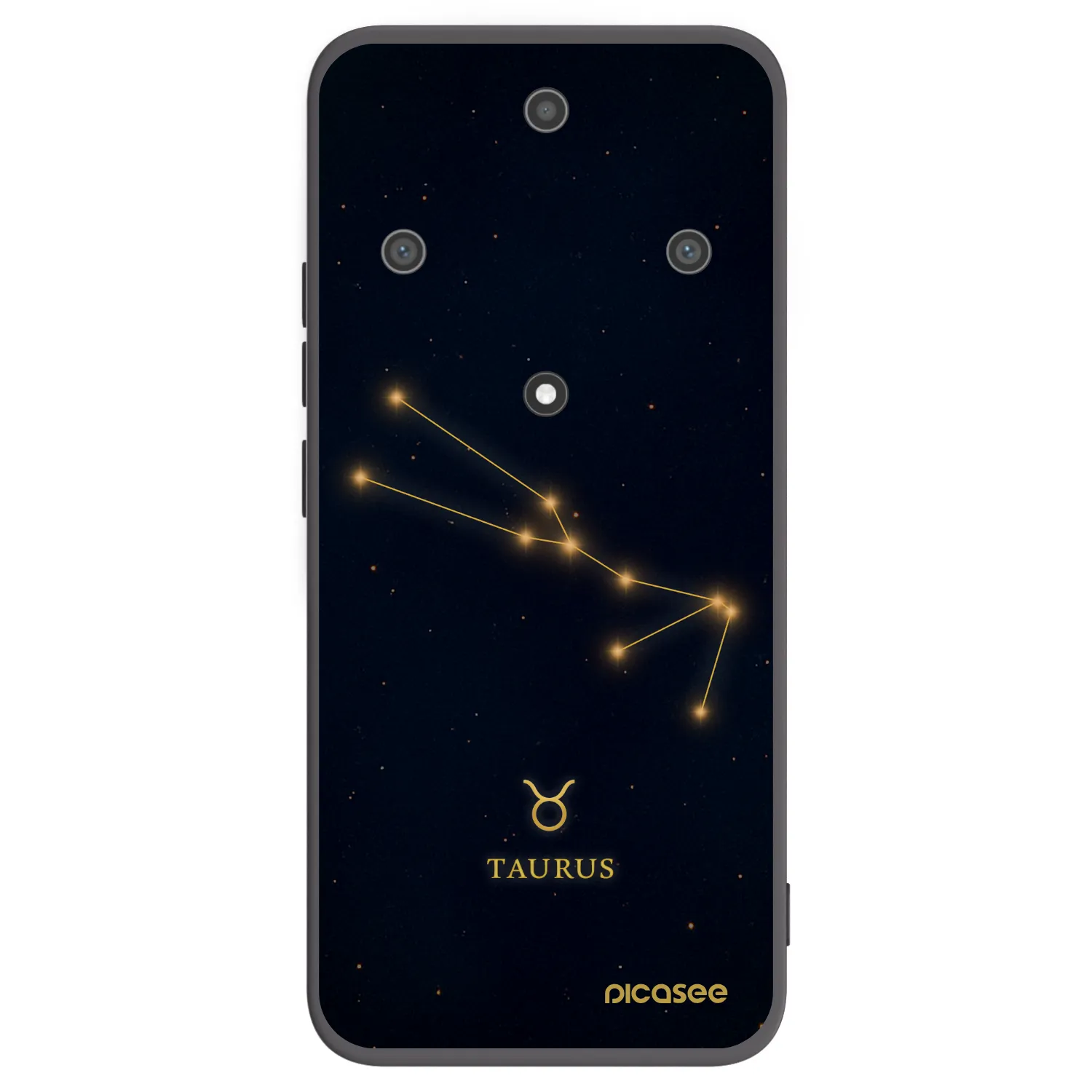 Picasee silikonski črni ovitek za Honor Magic5 Lite 5G - TAURUS