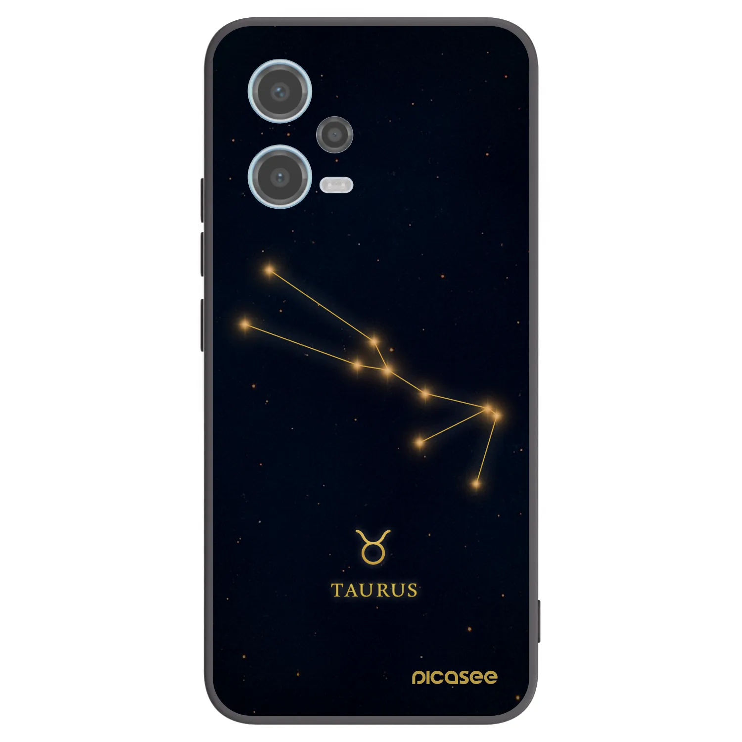 Picasee silikonski črni ovitek za Xiaomi Redmi Note 12 5G - TAURUS