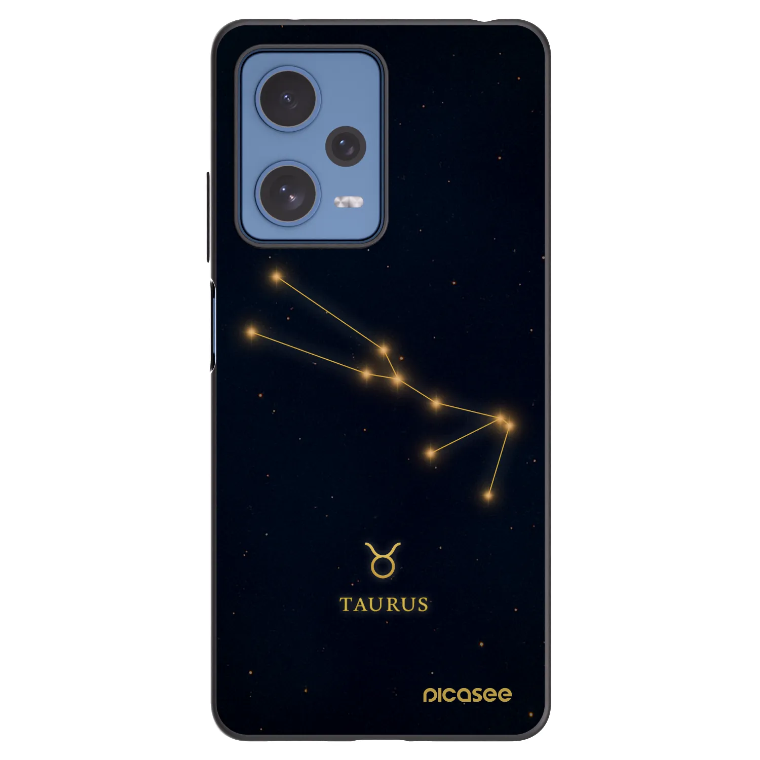 Picasee silikonski črni ovitek za Xiaomi Redmi Note 12 Pro 5G - TAURUS