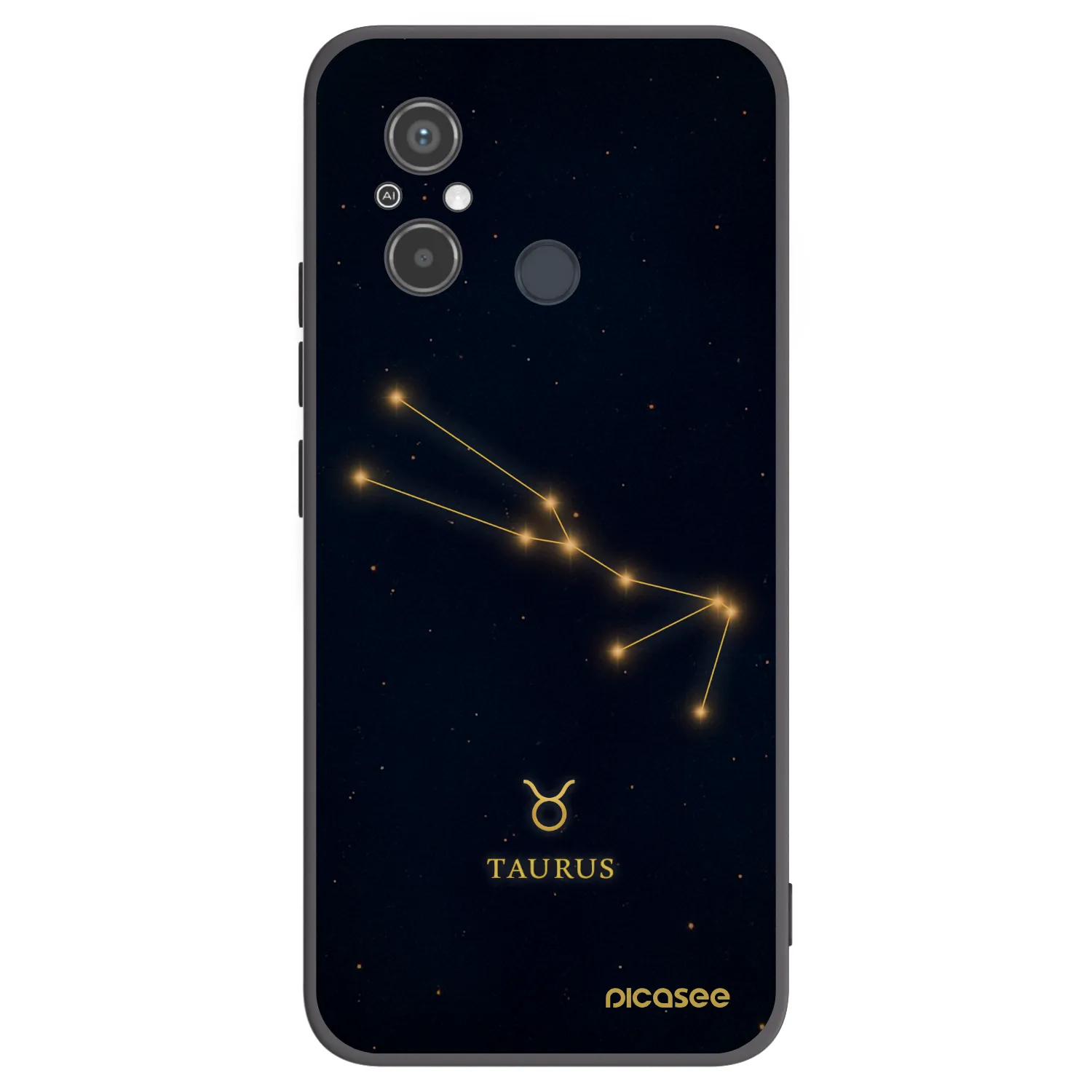 Picasee silikonski črni ovitek za Xiaomi Redmi 12C - TAURUS