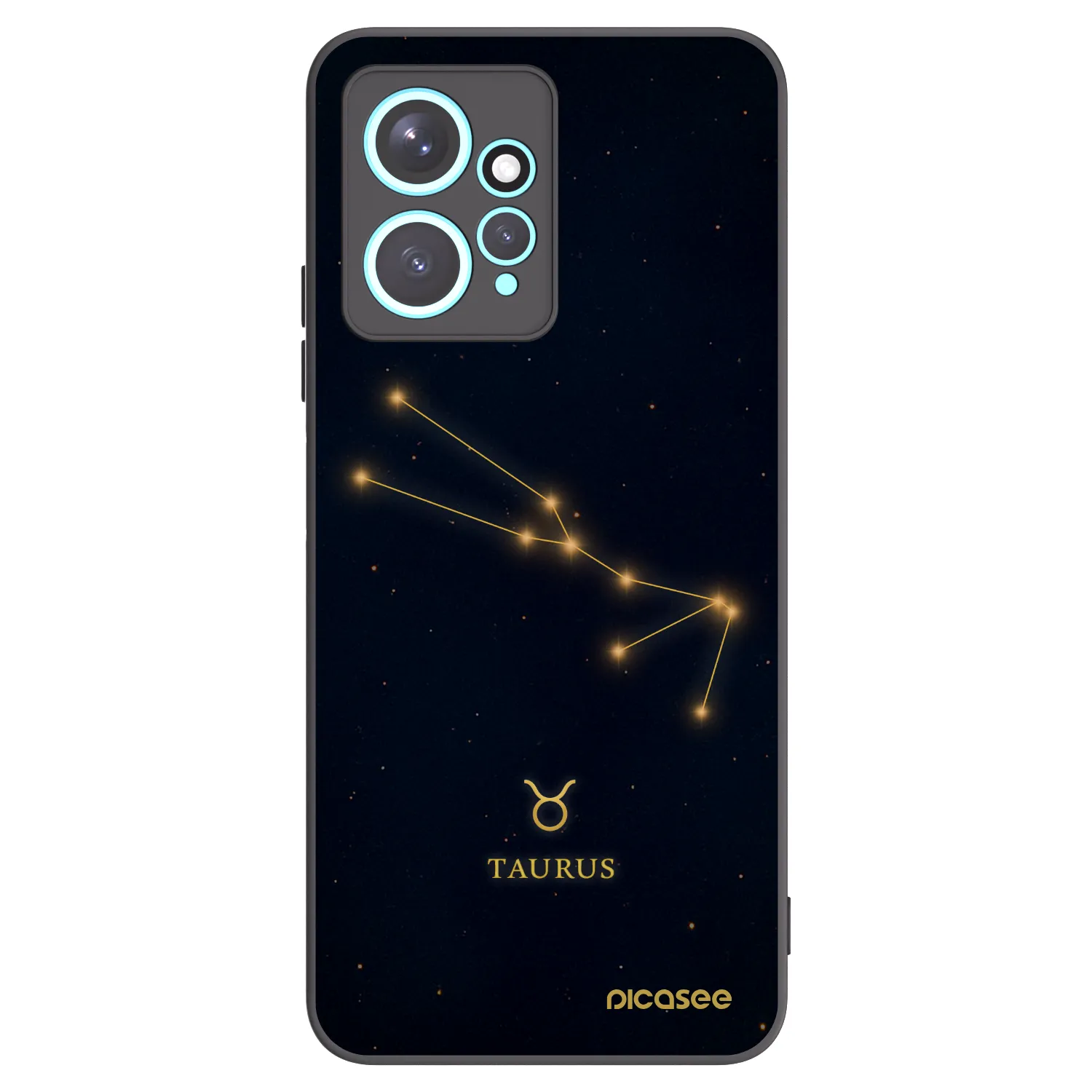 Picasee silikonski črni ovitek za Xiaomi Redmi Note 12 4G - TAURUS