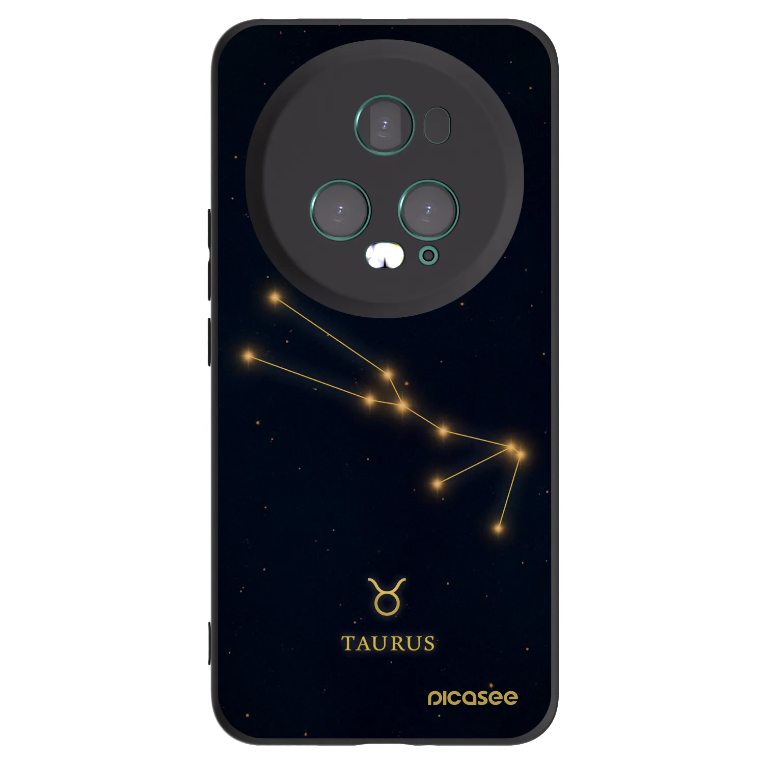 Picasee silikonski črni ovitek za Honor Magic5 Pro - TAURUS