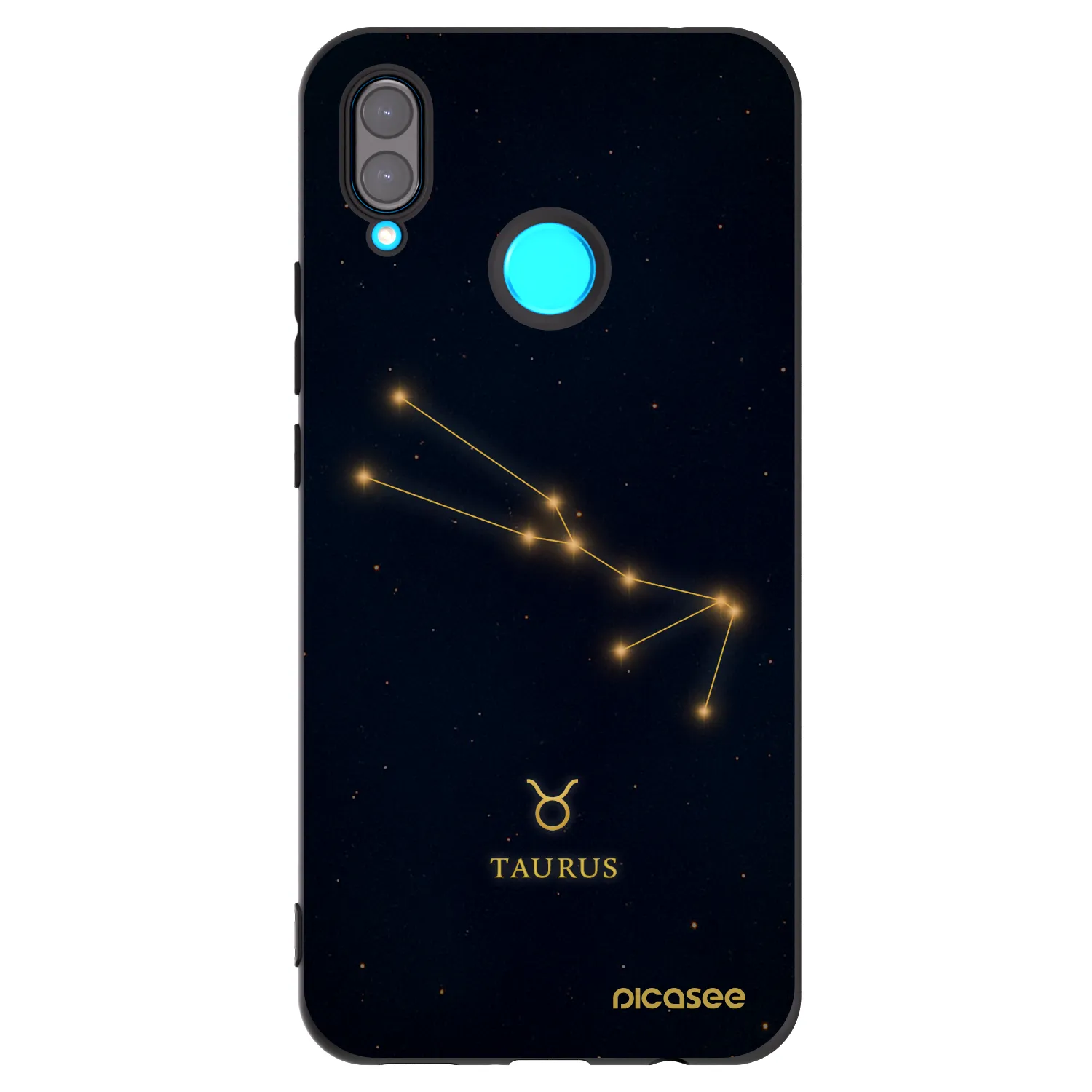 Picasee silikonski črni ovitek za Huawei Nova 3 - TAURUS