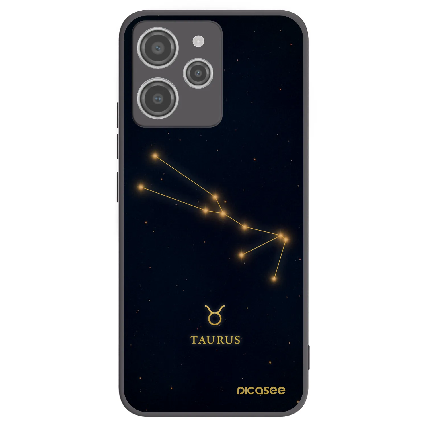 Picasee silikonski črni ovitek za Xiaomi Redmi 12 4G - TAURUS