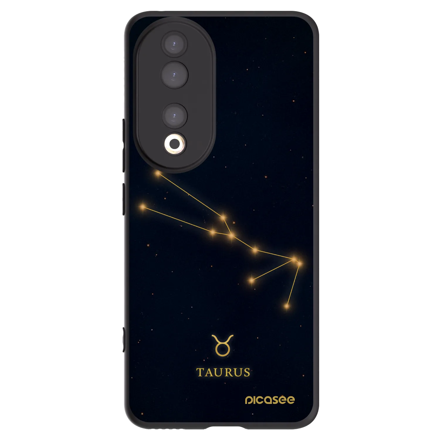 Picasee silikonski črni ovitek za Honor 90 5G - TAURUS