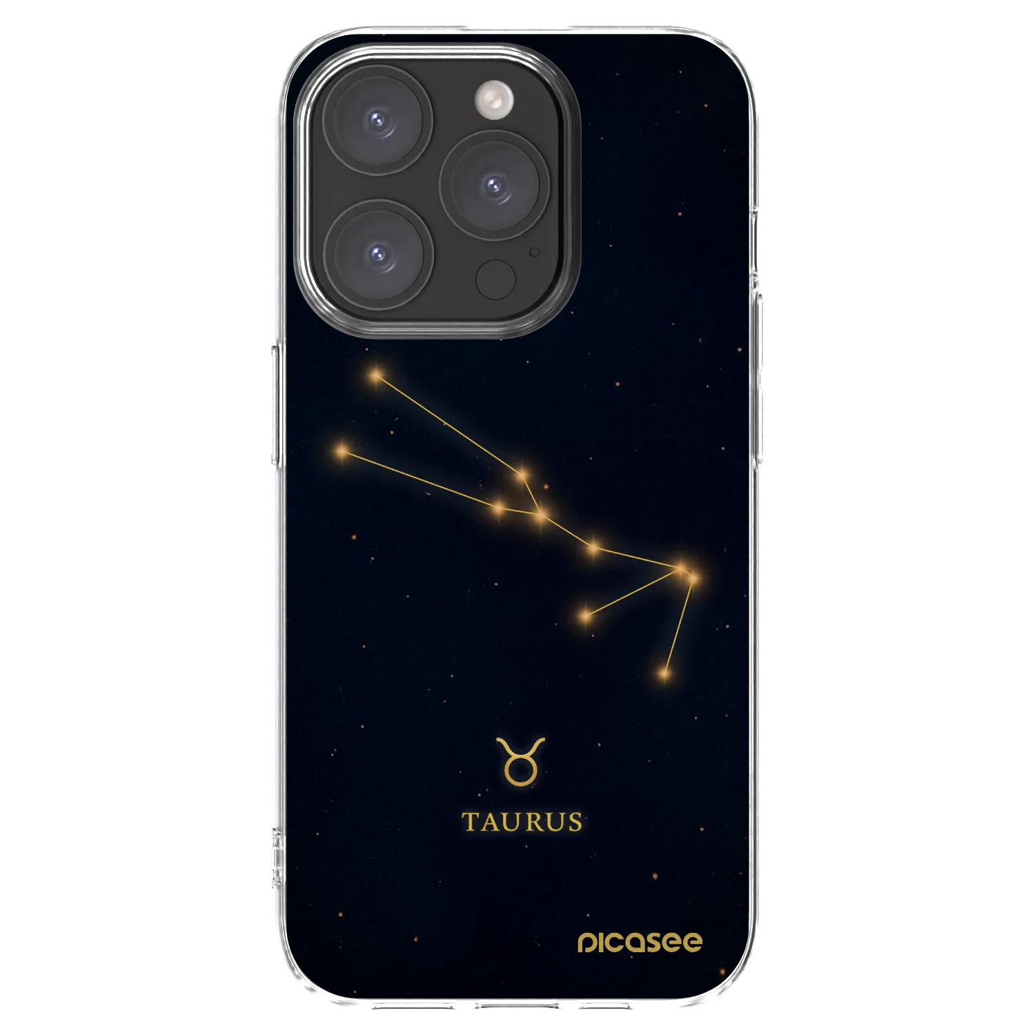 Picasee silikonski prozorni ovitek za Apple iPhone 15 Pro - TAURUS