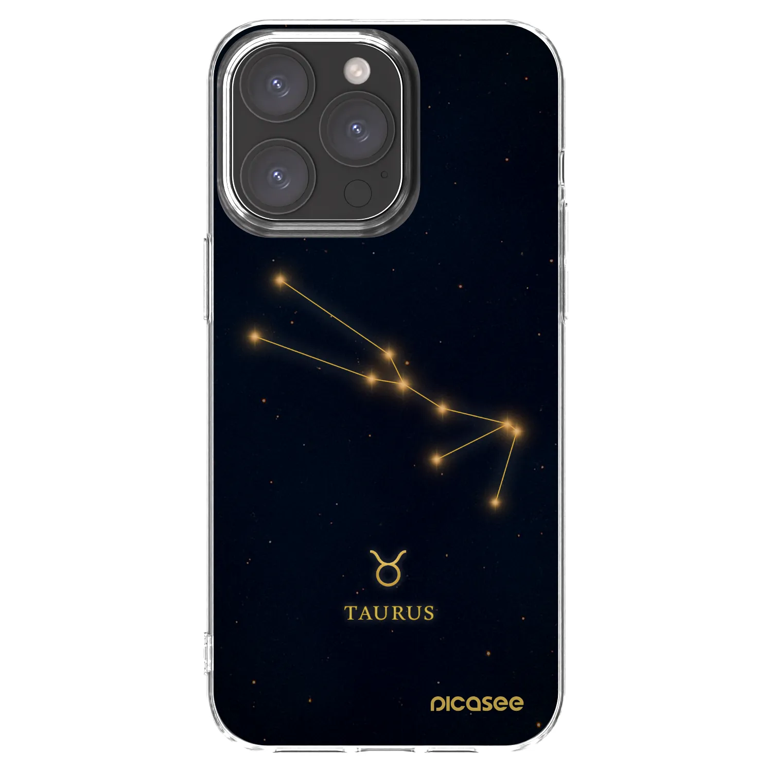 Picasee silikonski prozorni ovitek za Apple iPhone 15 Pro Max - TAURUS