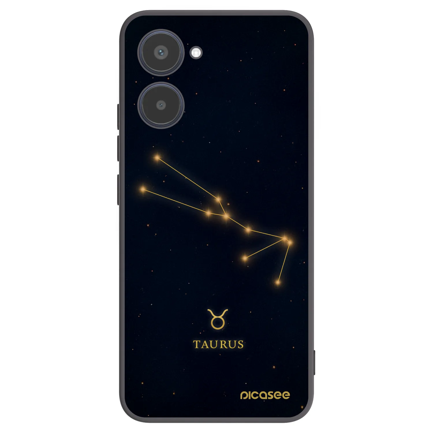 Picasee silikonski črni ovitek za Realme 10 4G - TAURUS