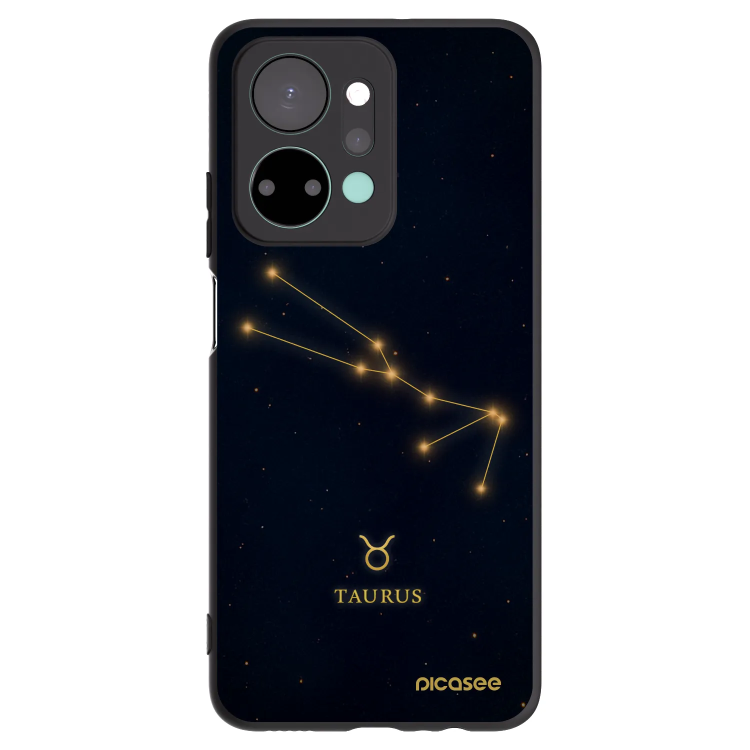 Picasee silikonski črni ovitek za Honor X7a - TAURUS