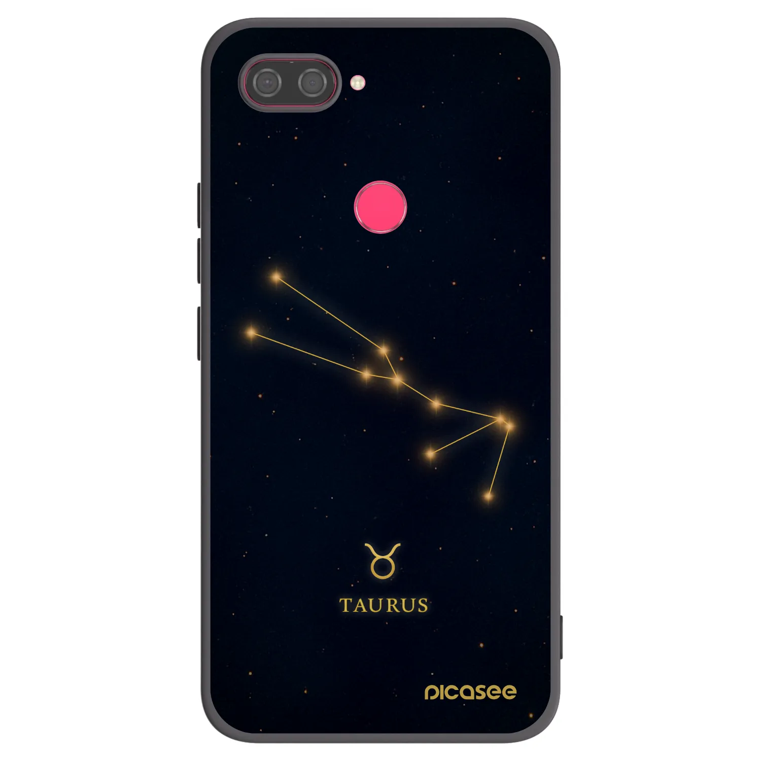 Picasee silikonski črni ovitek za Xiaomi Mi 8 Lite - TAURUS