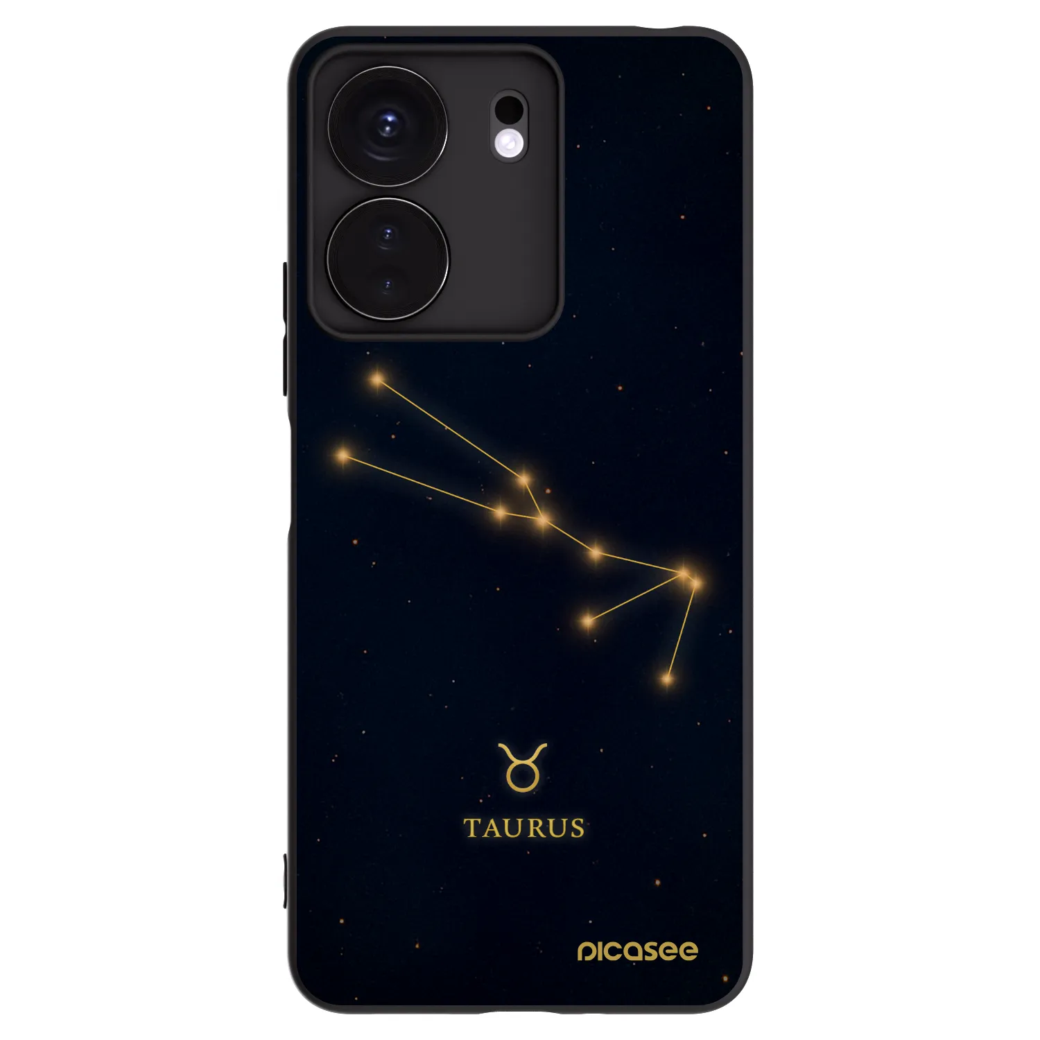 Picasee silikonski črni ovitek za Xiaomi Redmi 13C 4G - TAURUS